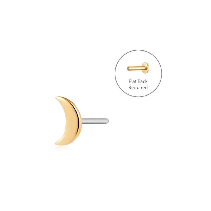 CRESCENT - Flat Back Earring