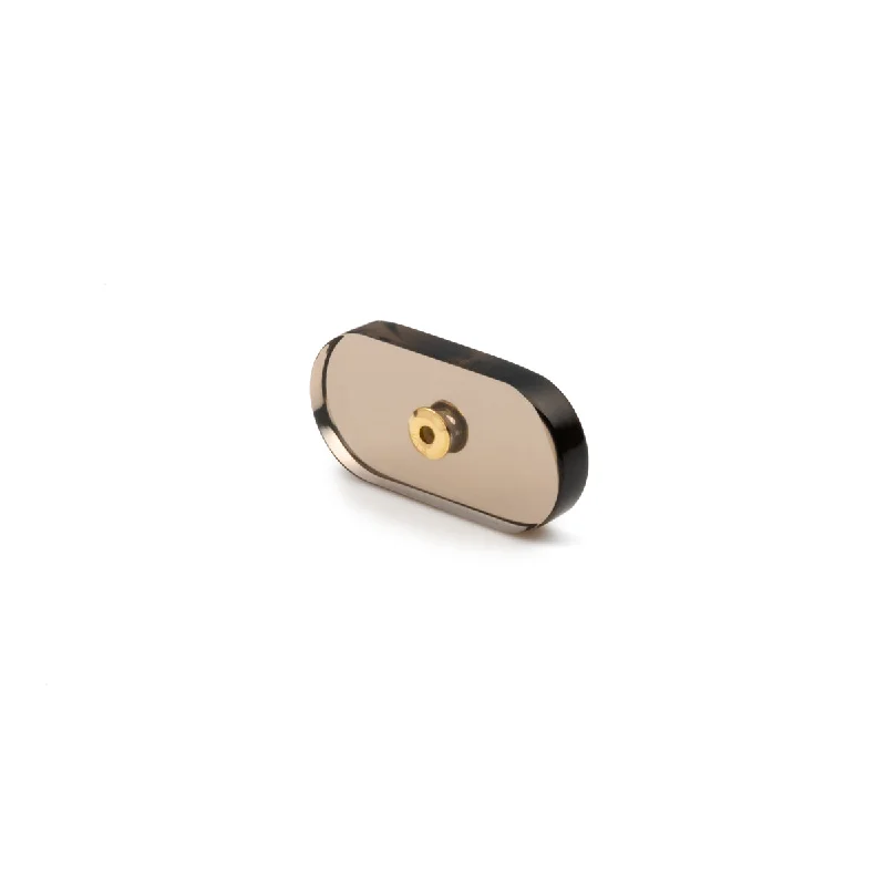 dainty pearl and diamond ring Oblong Smoky Quartz Stone for Spear Earring