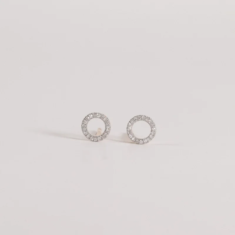 Diamond Circle Studs