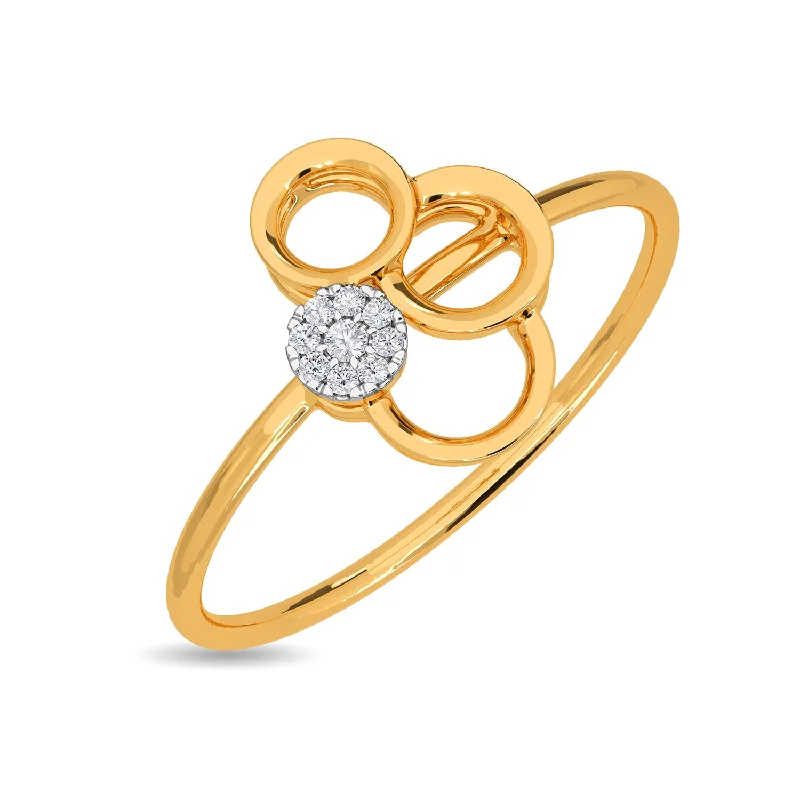 black spinel ring men Orbit Ring