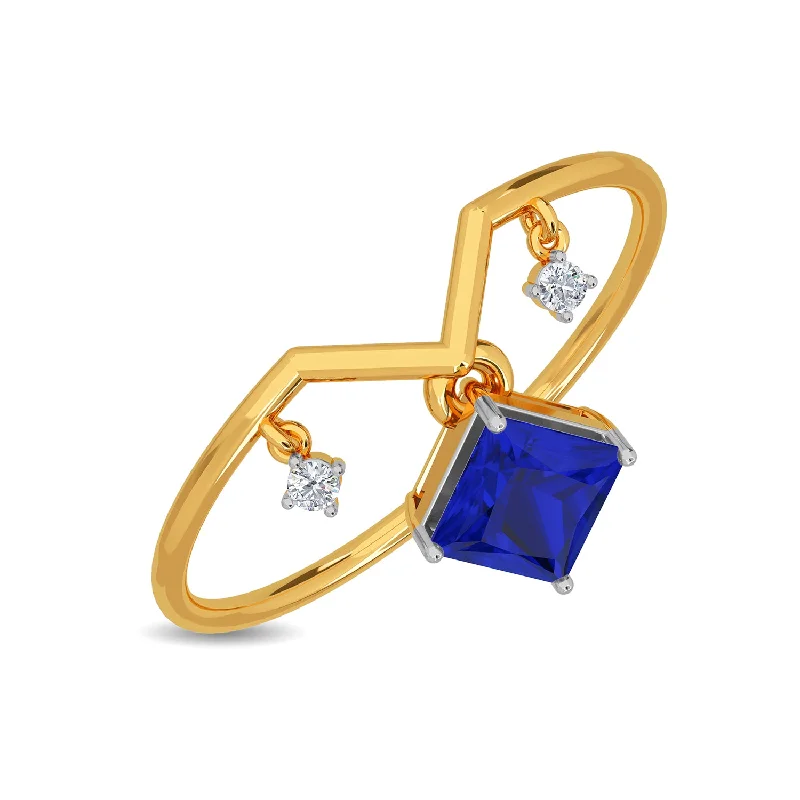 delicate floral wedding band Eleanor Ring