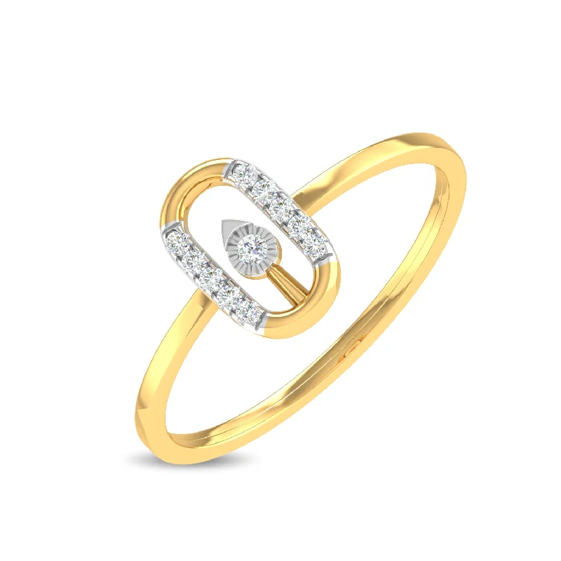 small diamond cross pendant Eul Ring