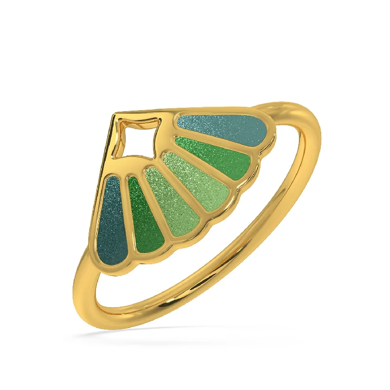 dainty pearl and diamond ring Finella Ring