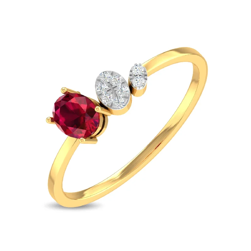 petite diamond promise ring Giselie Ring
