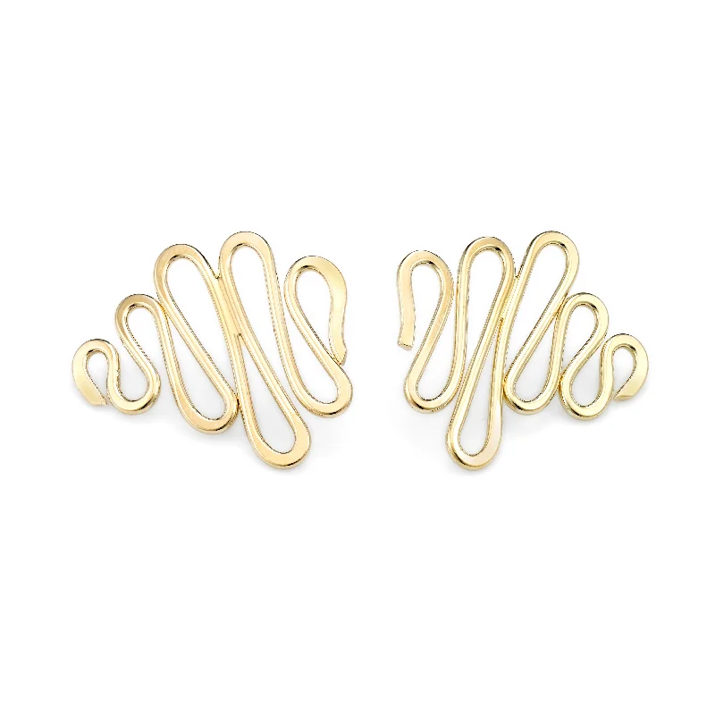 chunky statement cuff bracelet Goldsworthy Earrings