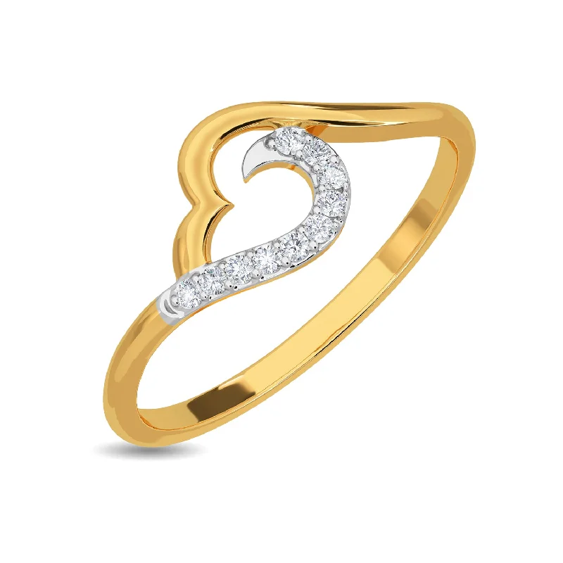 gold choker necklace simple HAISLEY RING