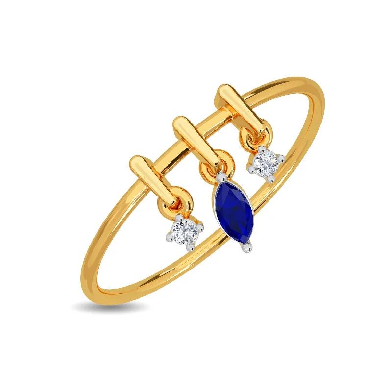 celestial moonstone ring gold Hurley Ring