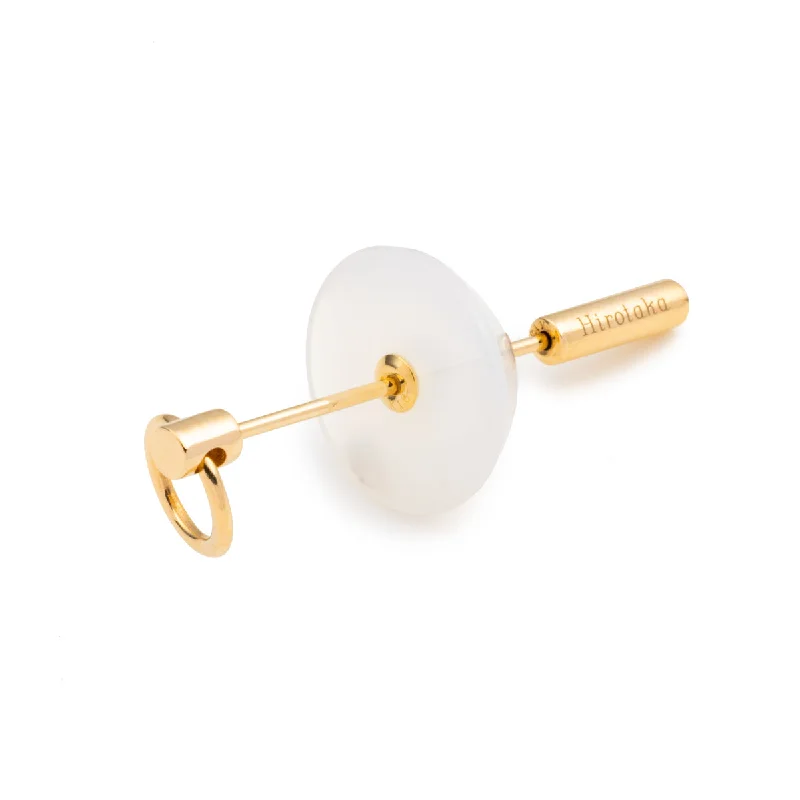 sparkling diamond drop earrings "Spear" Door Knocker Earring Medium size, White Chalcedony sparkling diamond drop earrings "Spear" Door Knocker Earring Medium size, White Chalcedony