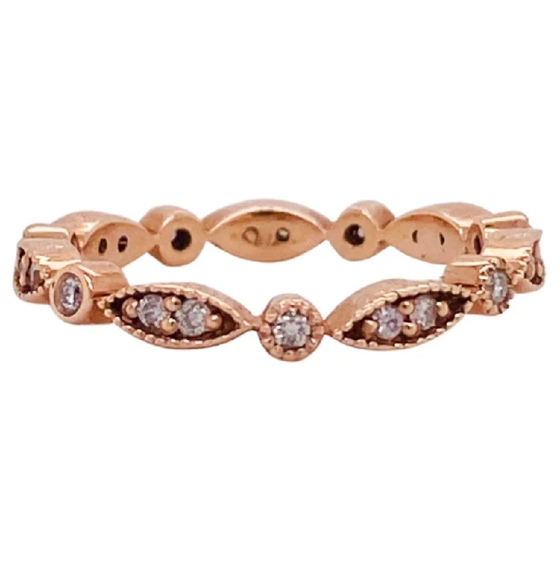 cubic zirconia eternity necklace Marquise & Round Eternity Ring