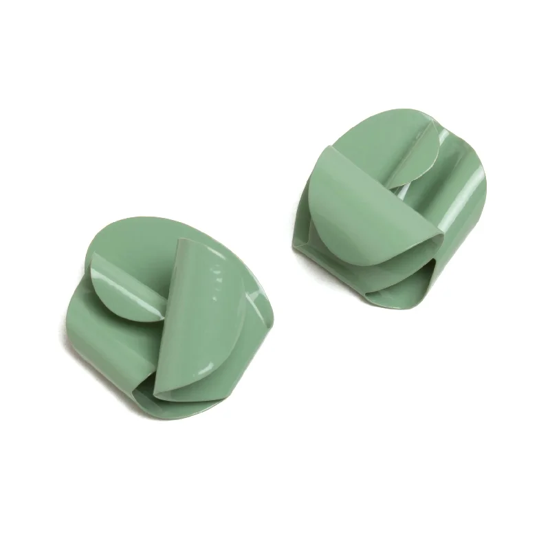 men’s silver wedding band MAX Folded Studs, XL, Willow