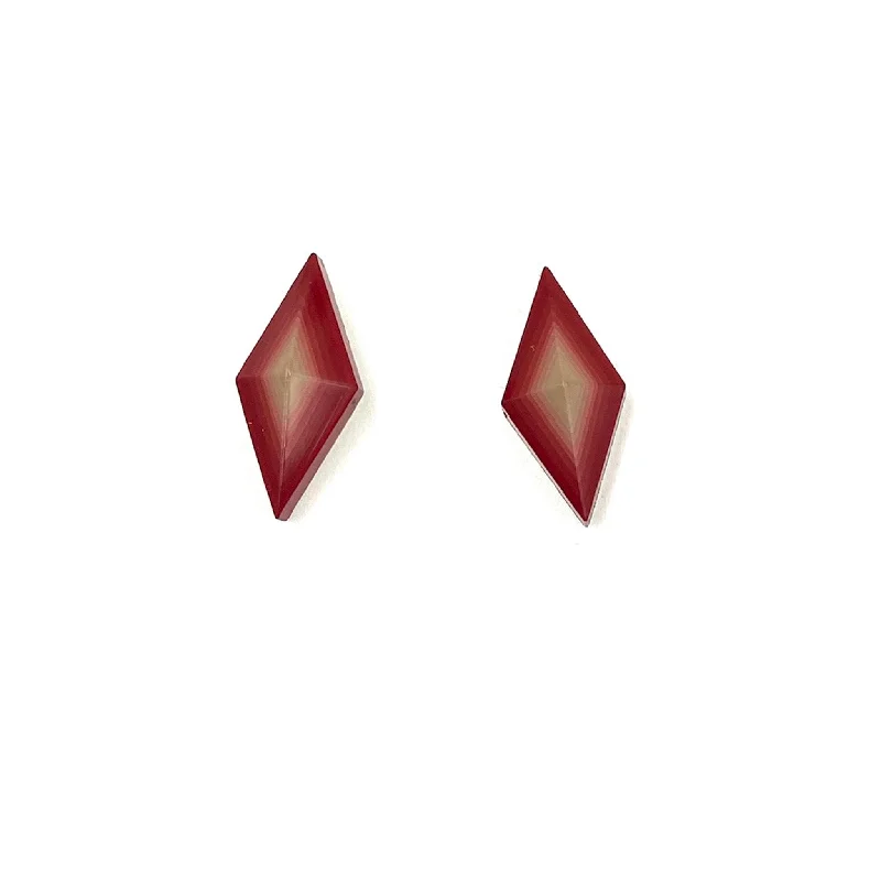 real diamond solitaire ring Misato Seki and Eri Asano - Urushi Layer Earrings