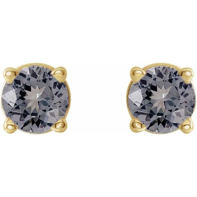 Natural Gray Spinel Studs