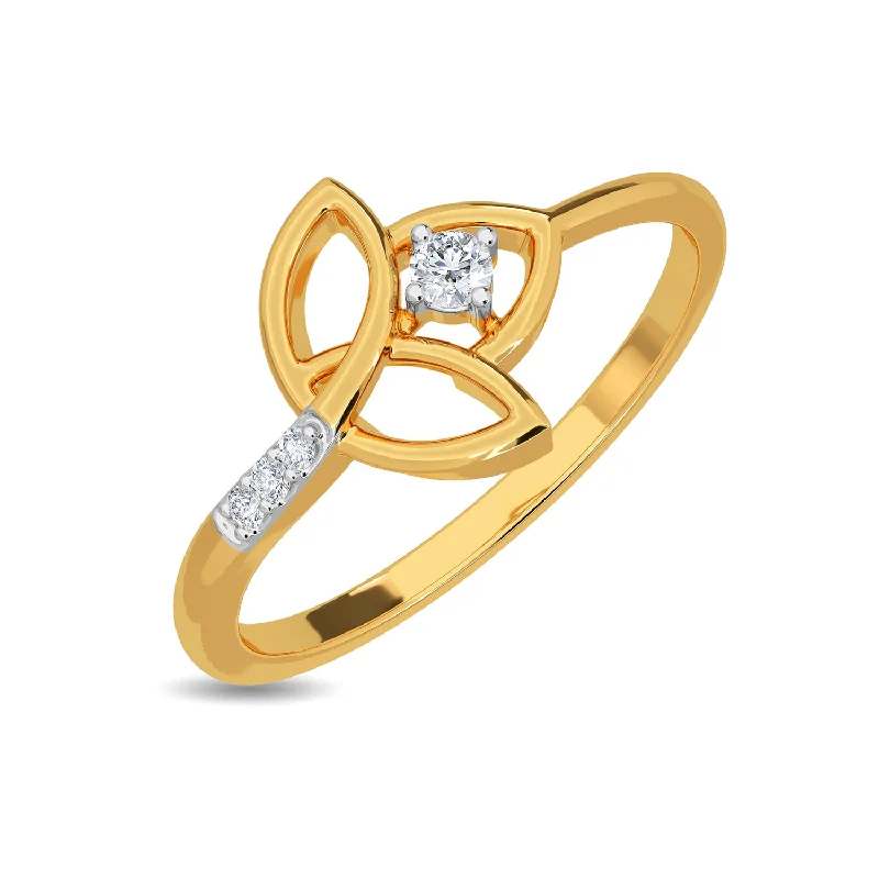 celestial moonstone ring gold Nylah Ring