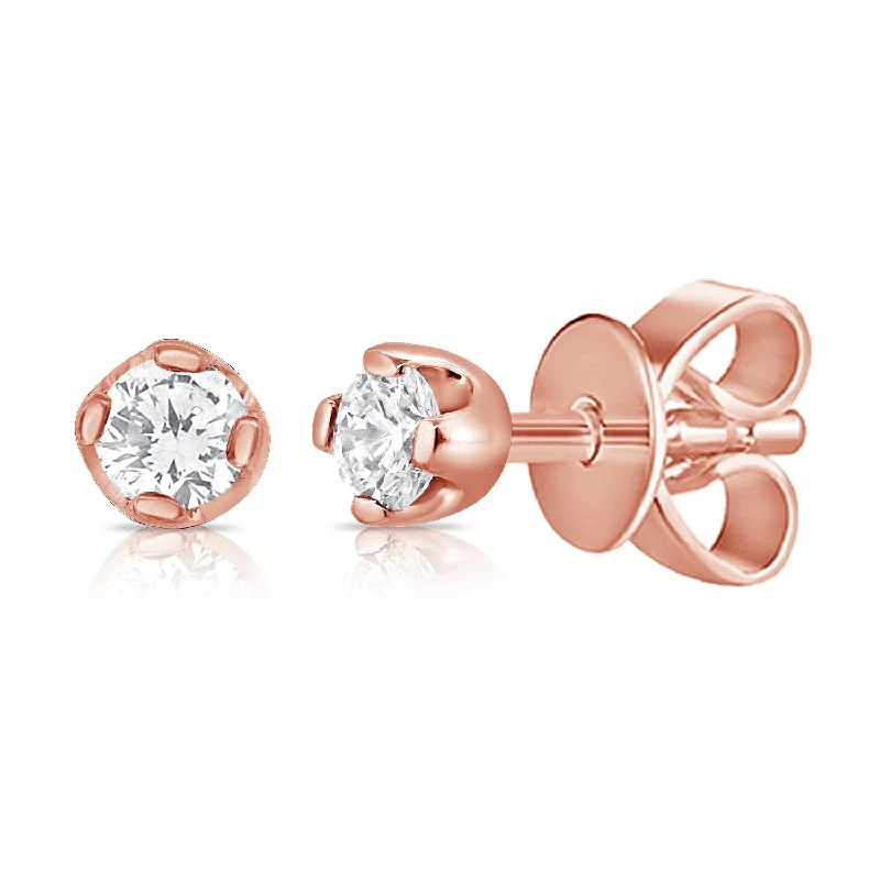 handcrafted opal inlay ring OKGs Collection Diamond Solitaire Stud Earrings