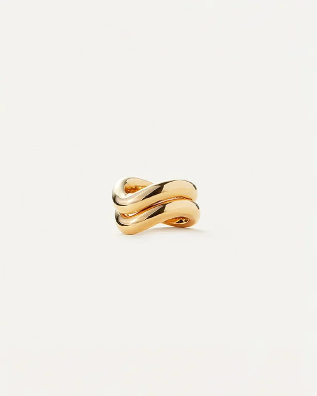 dainty gold chain ring Ola Ring Set