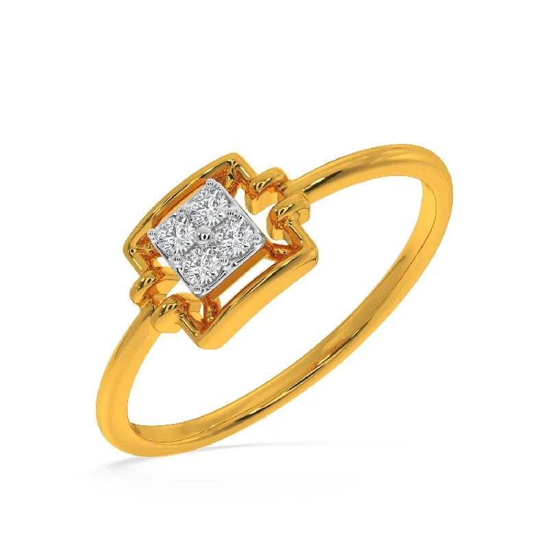 celestial star ring gold Pearl Ring