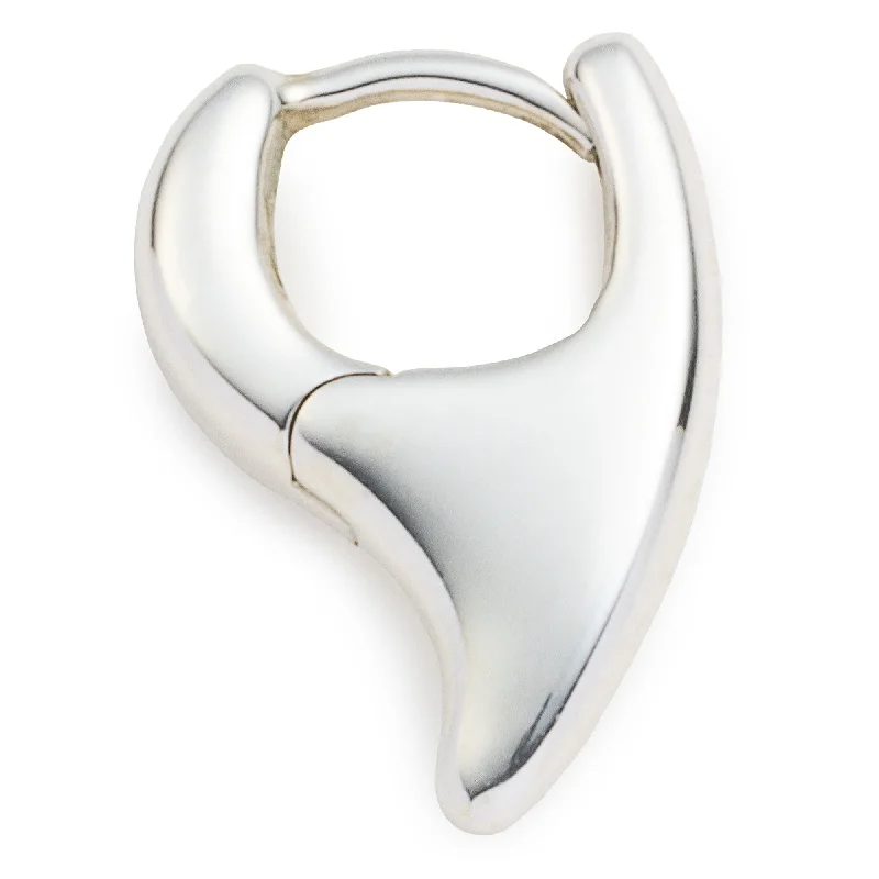petite diamond promise ring "Parakeet" Huggie Earring