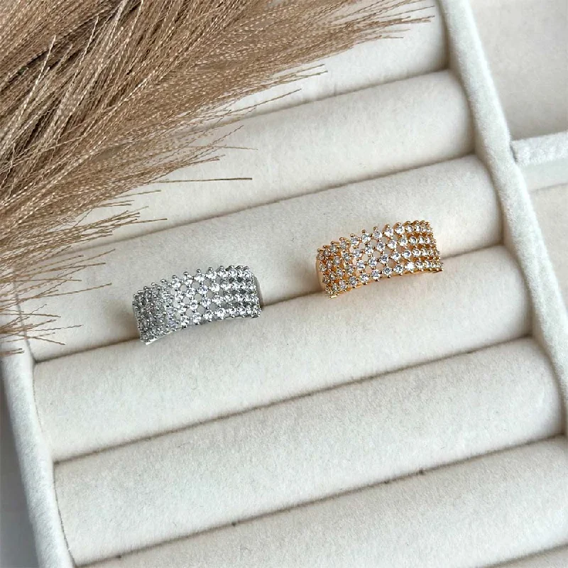 diamond halo pendant necklace Quad Line Ring