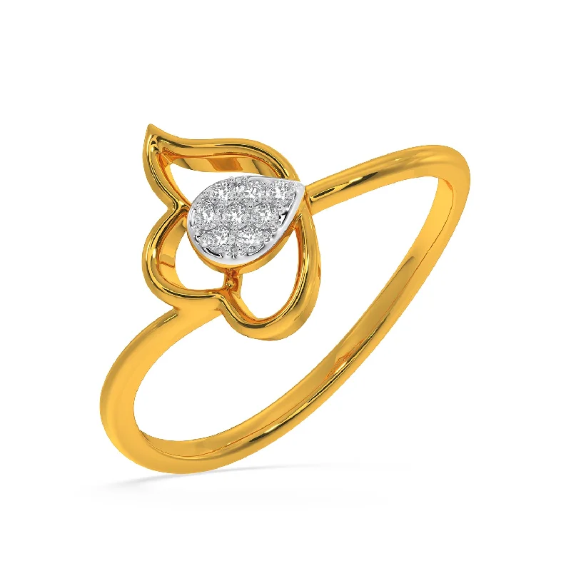 vintage floral engagement ring Raquel Ring