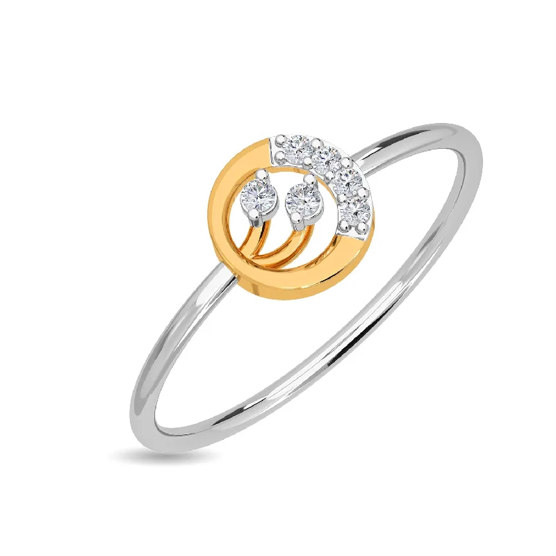 minimalist cubic zirconia earrings Rayna Ring
