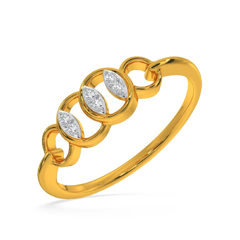 gold charm bracelet with initials Reyna Ring