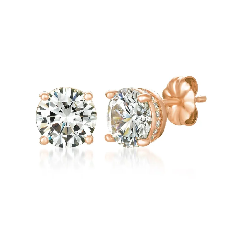 handcrafted gemstone toe ring Royal Brilliant Cut Stud Earrings Finished in 18kt Rose Gold handcrafted gemstone toe ring Royal Brilliant Cut Stud Earrings Finished in 18kt Rose Gold