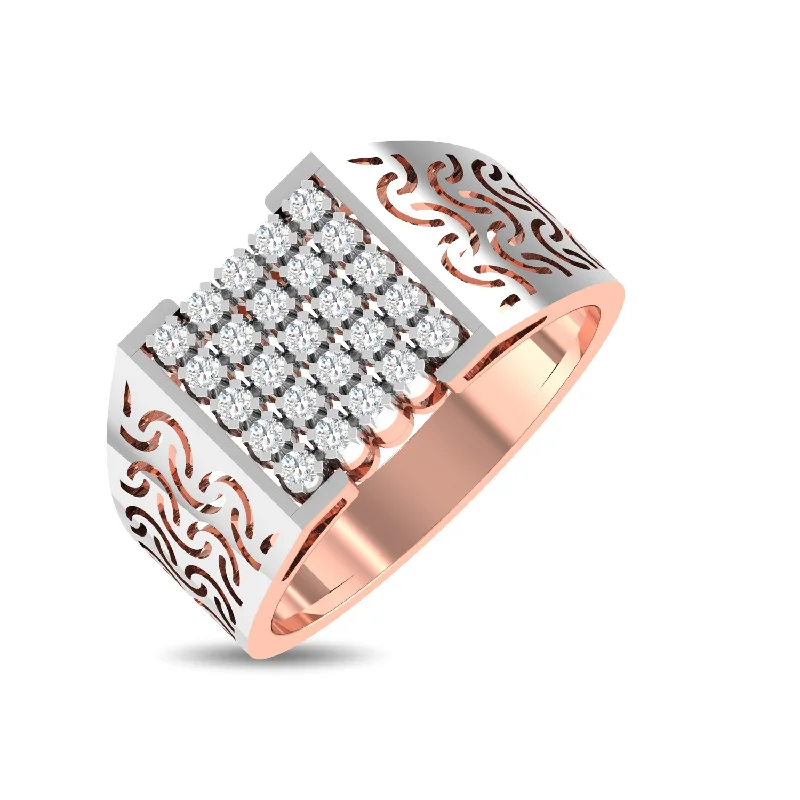 vintage rose gold engagement ring Sander Ring For Him