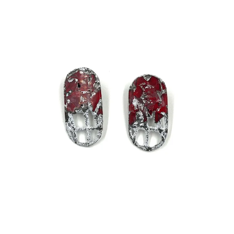 men’s black diamond cufflinks Sharareh Aghaei - Rock Crystal Earrings