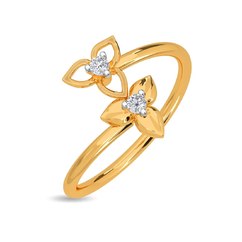 gold daisy stud earrings Shoshana Ring