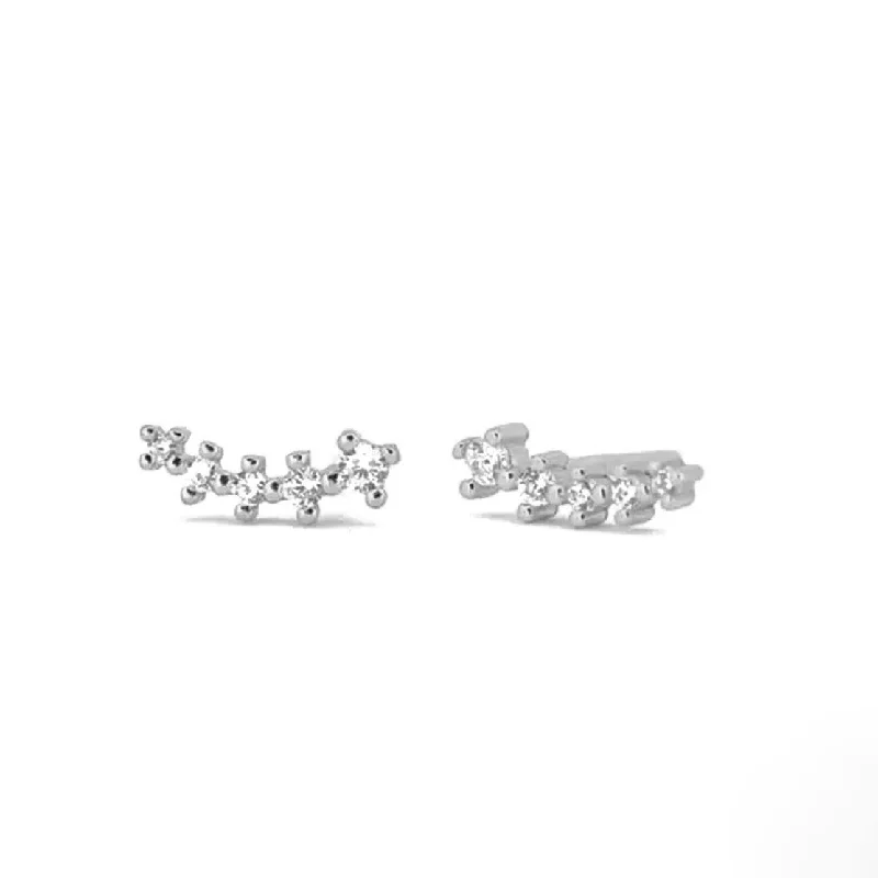 custom engraved infinity necklace Silver Tully Bar Micro Studs