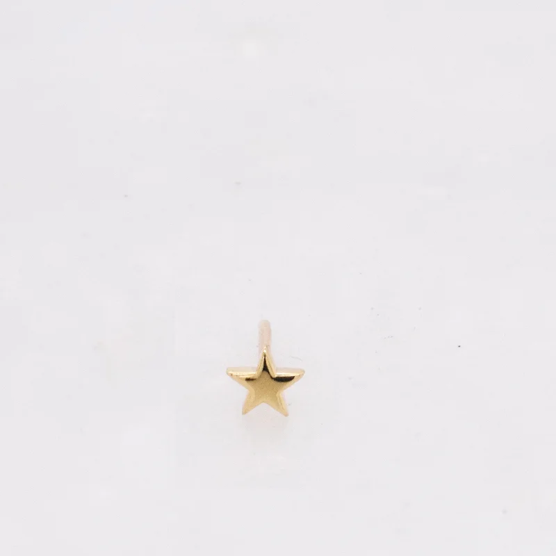 handcrafted crystal quartz ring Petite Star Stud