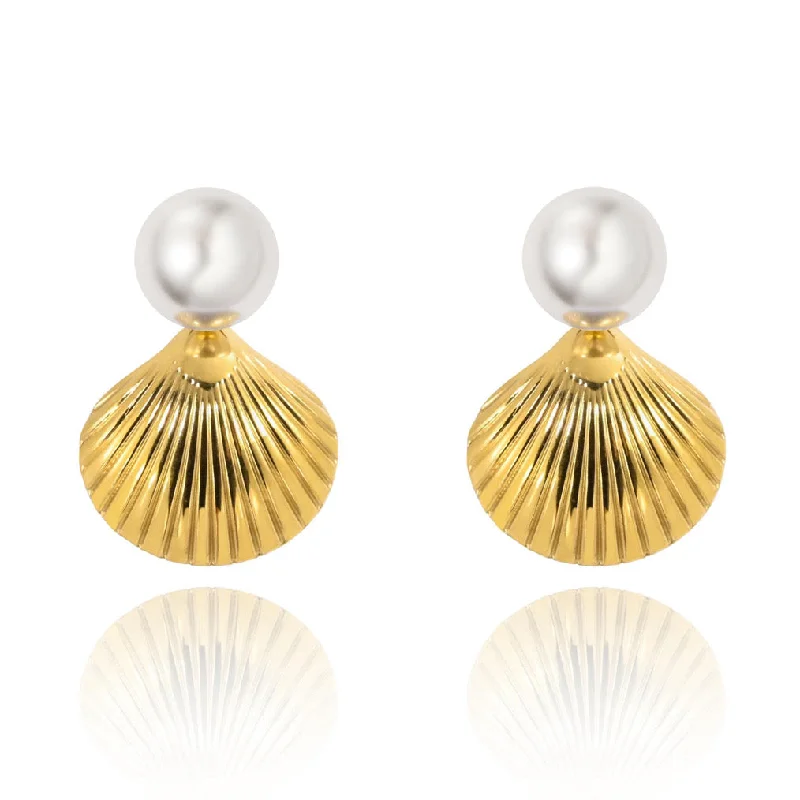 unique silver branch ring Sylvie Pearl Earring