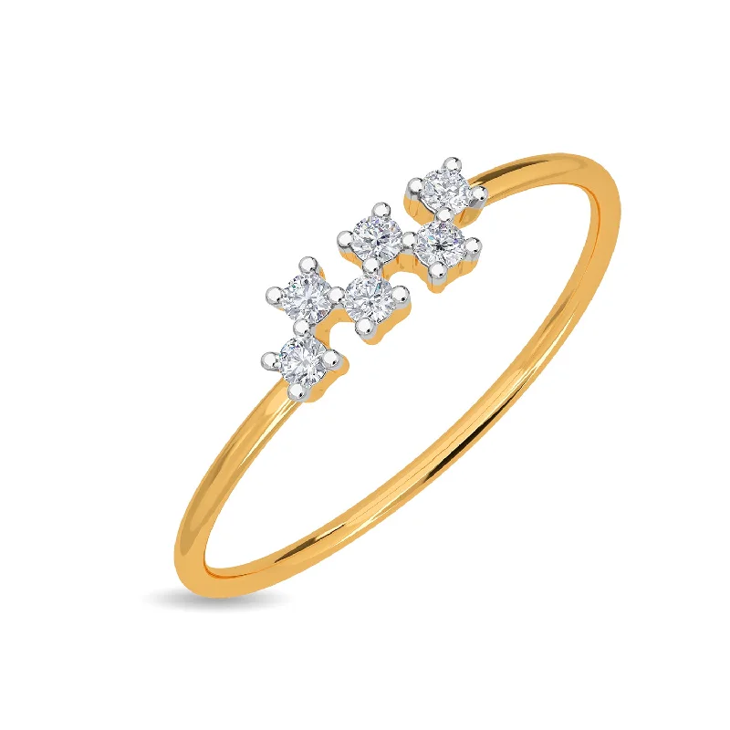 classic diamond solitaire earrings Taryn Ring