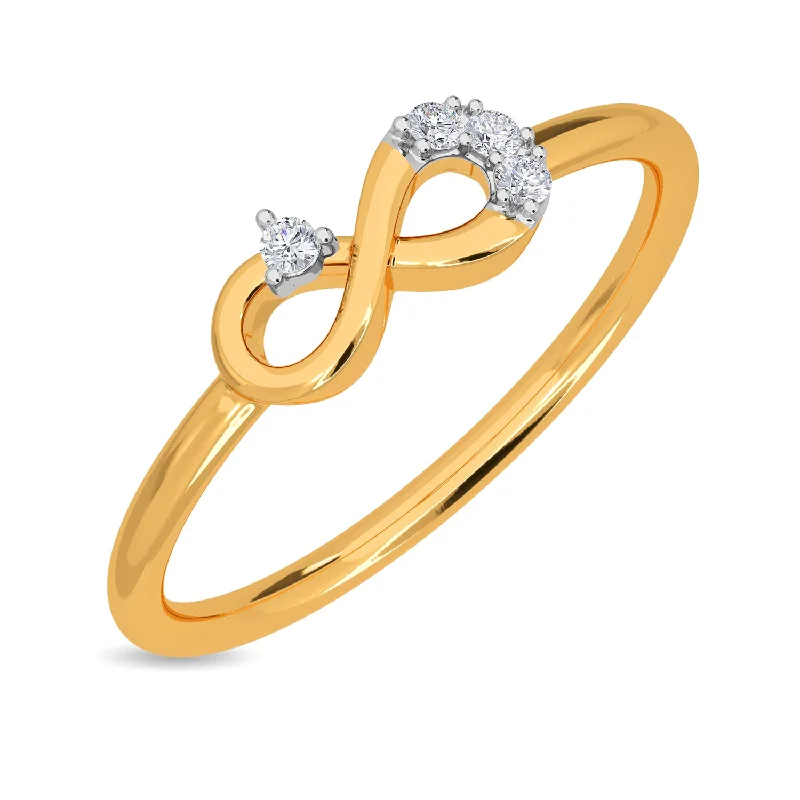 hammered gold stacking rings Tesa Ring