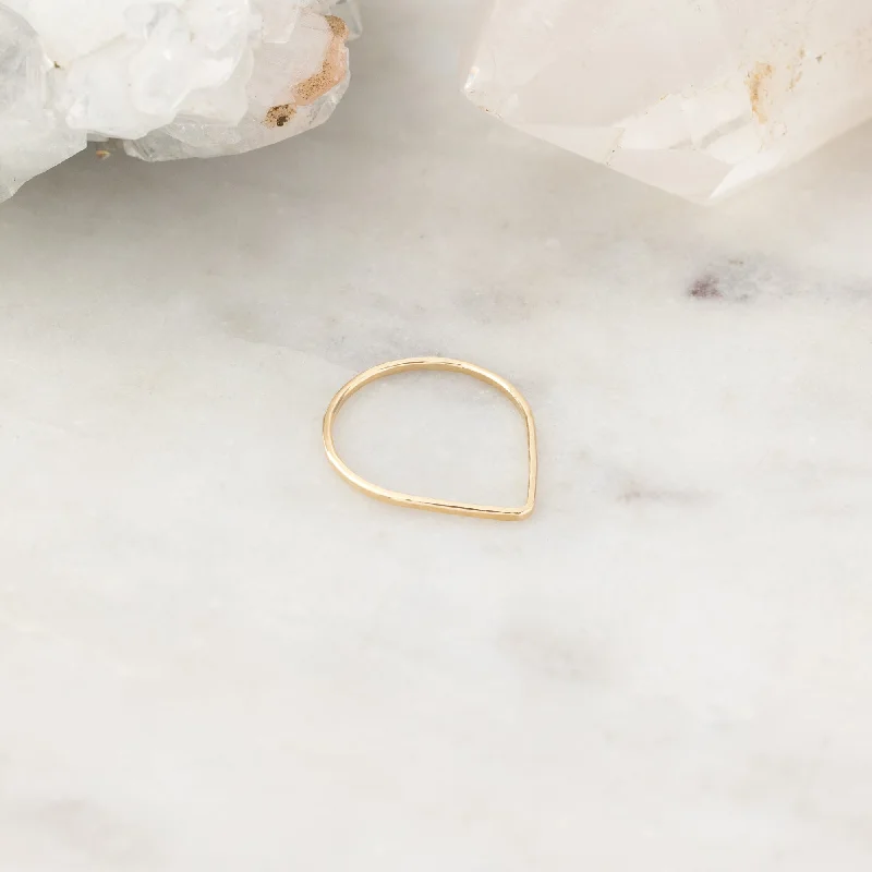 unique gemstone necklace handmade The Peak Stacking Ring | Gold Filled