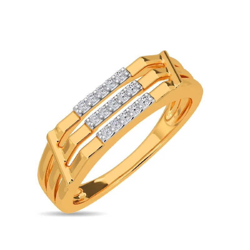 personalized coordinates ring custom Three Row Ring For Him