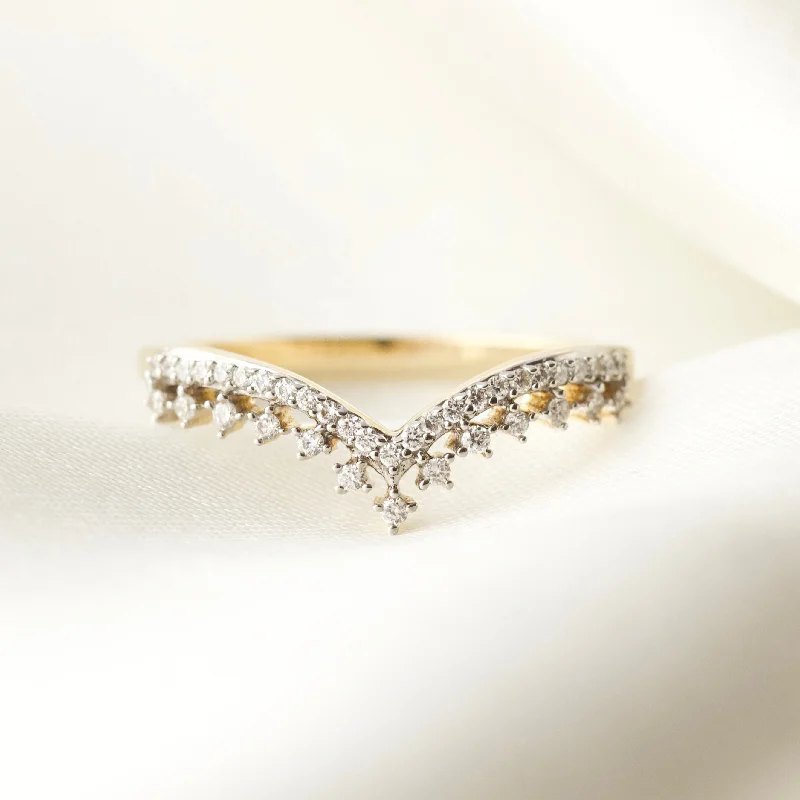 classic tennis bracelet white gold Tiara Diamond Band