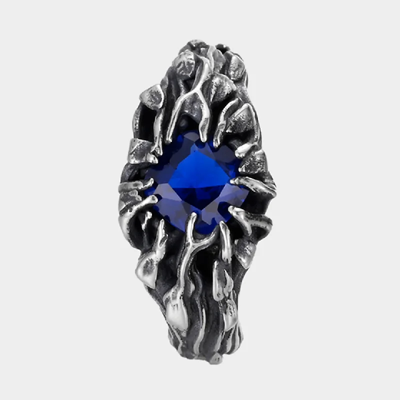multi-gemstone eternity band Tree of Tales - Blue Ring