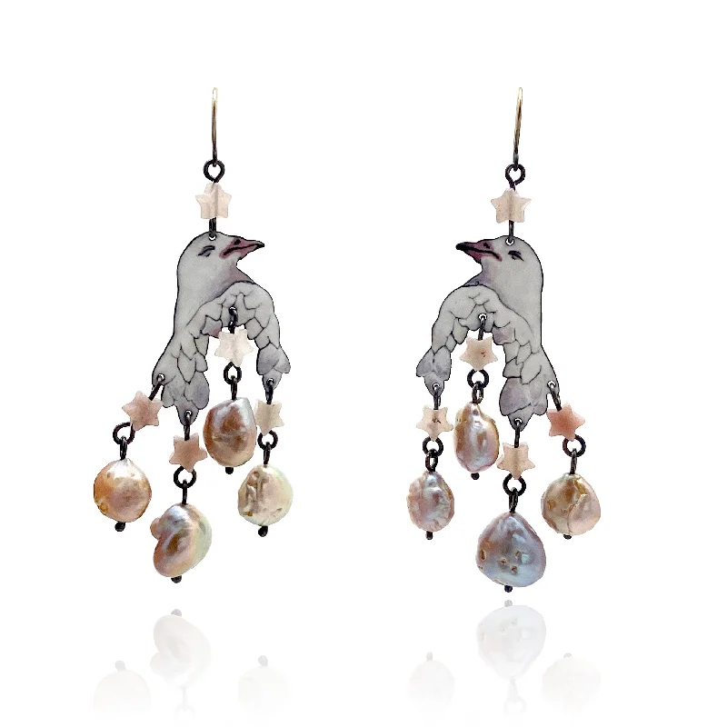 boho shell beaded anklet Twilight Earrings