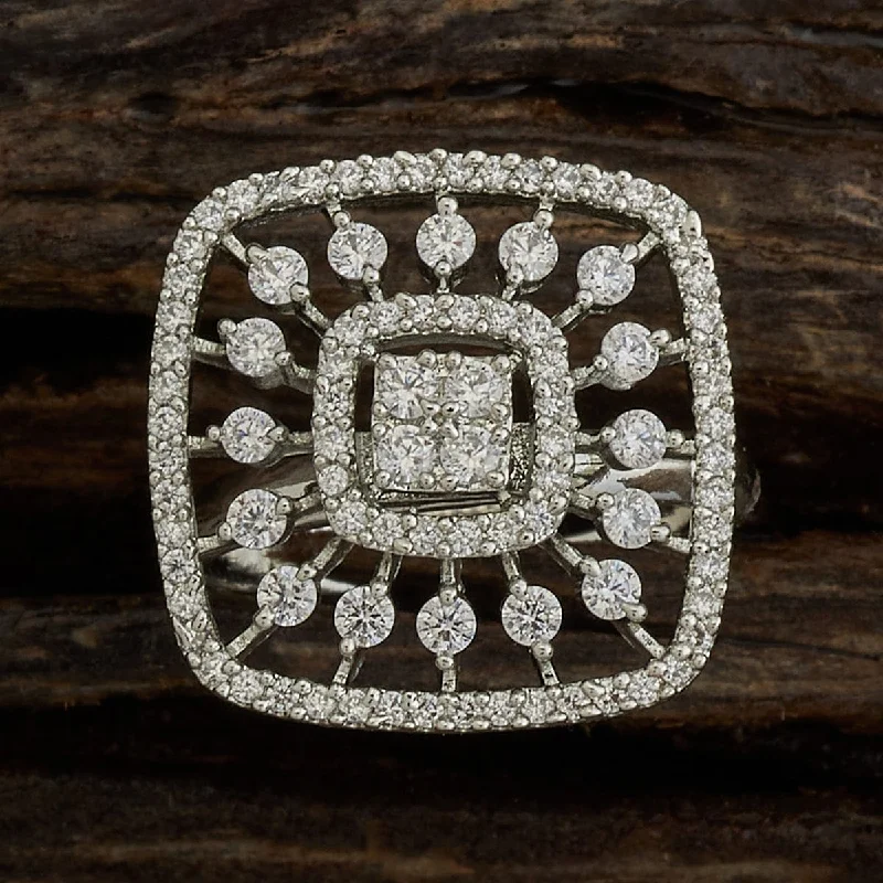 rose gold initial pendant necklace Zircon Finger Ring 173102