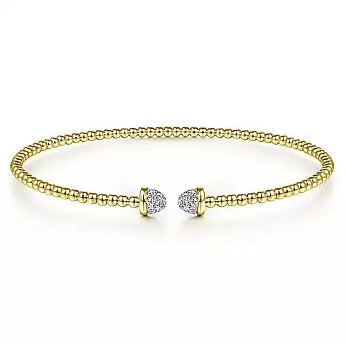 tiny opal stud earrings 14K Yellow Gold Bujukan Diamond Split Bangle