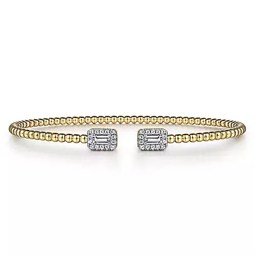 cubic zirconia eternity necklace 14K Yellow Gold Bujukan Open Cuff Bracelet with Diamond Baguettes cubic zirconia eternity necklace 14K Yellow Gold Bujukan Open Cuff Bracelet with Diamond Baguettes
