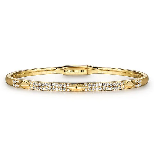 sterling silver infinity bracelet 14K Yellow Gold Diamond Bangle with Pyramid Rhombus Stations sterling silver infinity bracelet 14K Yellow Gold Diamond Bangle with Pyramid Rhombus Stations