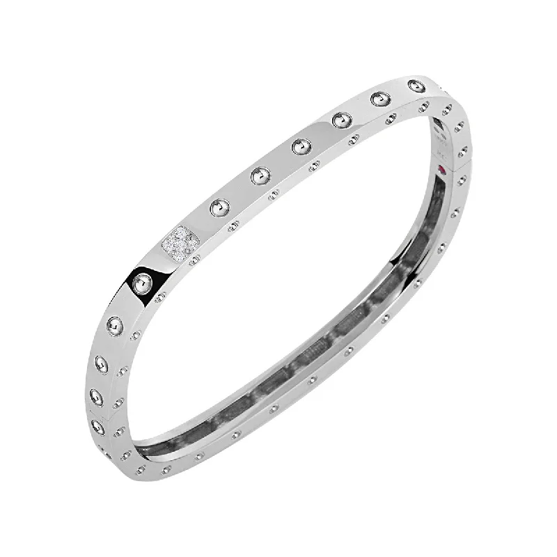 minimalist black pearl necklace 18K Gold Pois Moi Diamond Accent Square Bangle