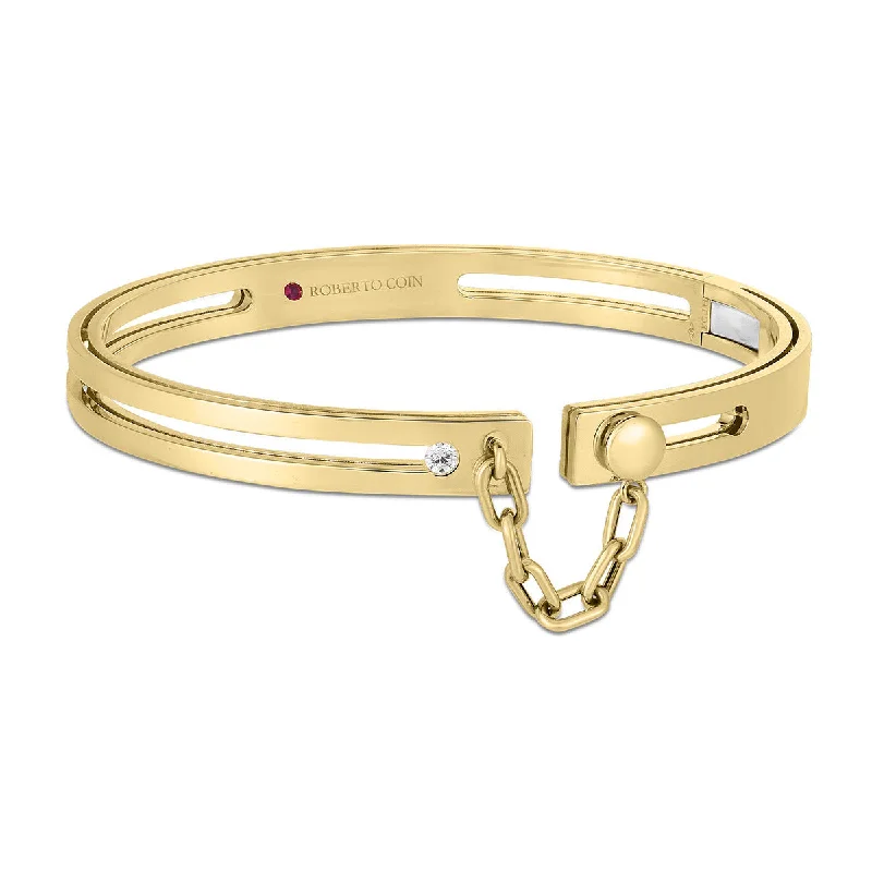 colorful gemstone engagement ring 18K Yellow Gold Navarra Diamond Accent with Chain Bangle colorful gemstone engagement ring 18K Yellow Gold Navarra Diamond Accent with Chain Bangle
