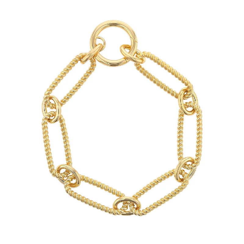 men’s titanium ring with diamonds 18K Yellow Gold Oro Classic Bracelet
