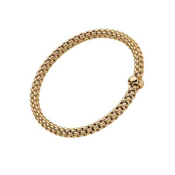 minimalist clover charm bracelet FOPE Solo Collection Flex'it Bracelet with a Diamond in 18K Yellow Gold minimalist clover charm bracelet FOPE Solo Collection Flex'it Bracelet with a Diamond in 18K Yellow Gold