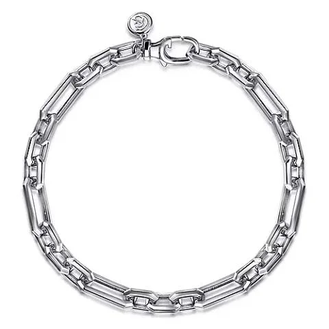modern baguette diamond ring Gabriel & Co. 8.5" Figaro Link Chain Bracelet in Sterling Silver modern baguette diamond ring Gabriel & Co. 8.5" Figaro Link Chain Bracelet in Sterling Silver