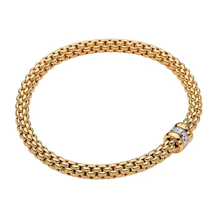 layered pearl choker necklace FOPE Solo Collection Flex'it Bracelet with Diamonds in 18K Yellow & White Gold layered pearl choker necklace FOPE Solo Collection Flex'it Bracelet with Diamonds in 18K Yellow & White Gold