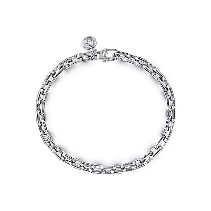men’s engraved stainless steel bracelet Gabriel & Co. 8" Faceted Chain Bracelet in Sterling Silver men’s engraved stainless steel bracelet Gabriel & Co. 8" Faceted Chain Bracelet in Sterling Silver
